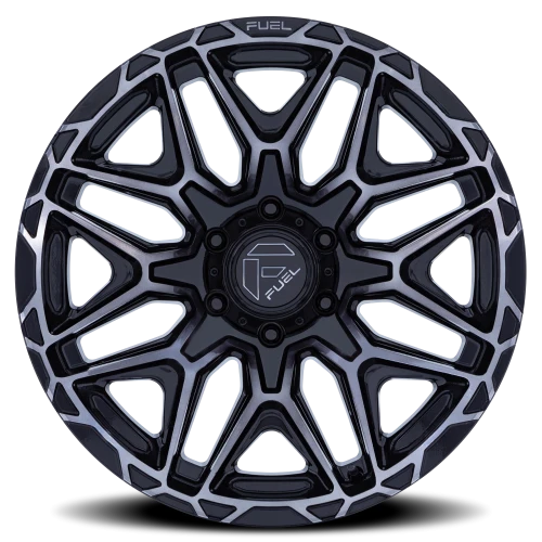 Fuel Injector FC885 BT 20x9 +1 6x135mm 87.1mm Gloss Black Machined Face-Dark Tint