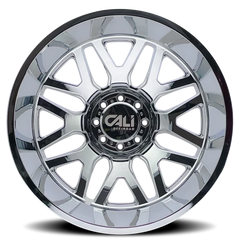 Cali Offroad Invader Dually 9115D CH 24x8.25 -232 8x165.1mm 121.3mm Chrome