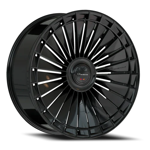 24" Giovanna Kapletta GB Gloss Black Wheel & Tire Package | 285/40R24 RBP Repulsor R/T Tires | Fits Mercedes G-Wagon
