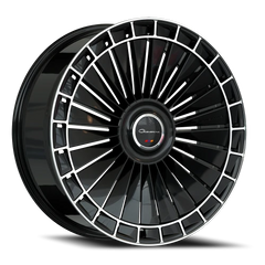 Giovanna Kapletta MB 22x10.5 +40 5x112mm 73.1mm Gloss Black Machined Face-Machined Lip