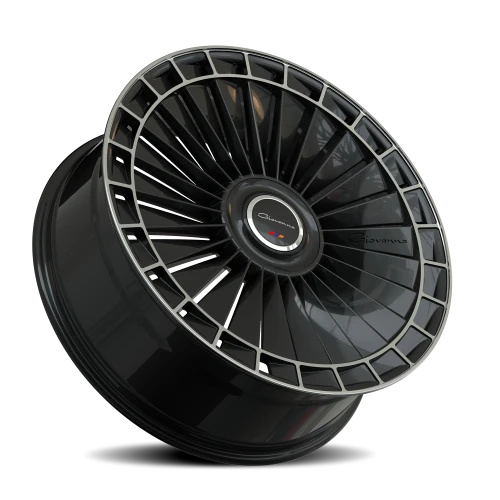 Giovanna Kapletta MB 22x9 +20 5x112mm 71.6mm Gloss Black Machined Face-Machined Lip