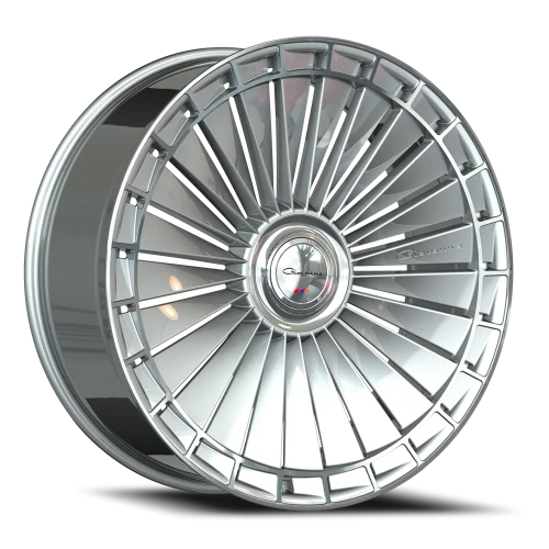 Giovanna Kapletta MS 22x10.5 +20 5x112mm 71.6mm Gloss Silver Machined Face-Machined Lip