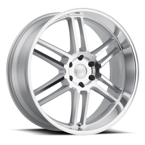 Black Rhino Katavi SL 22x10 +30 5x114.3mm 76.1mm Silver Mirror Cut Face-Mirror Cut Lip