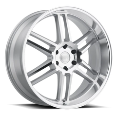 Black Rhino Katavi SL 22x10 +30 5x114.3mm 76.1mm Silver Mirror Cut Face-Mirror Cut Lip