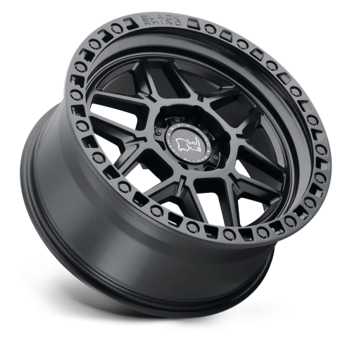 Black Rhino Kelso BK 17x9 -12 6x139.7mm 112.1mm Matte Black Black Bolts