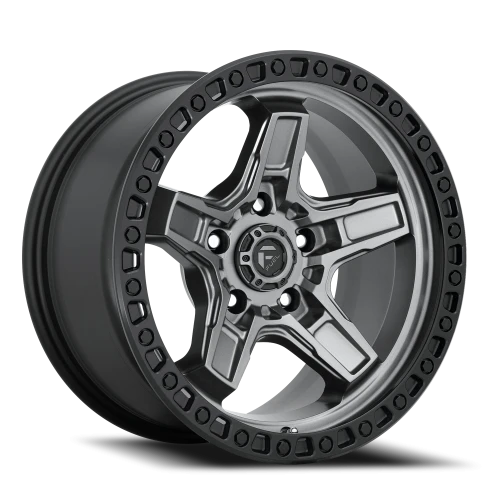 Fuel Kicker D698 17x9 +1 5x127mm 71.5mm Matte Gunmetal Black Bead Ring