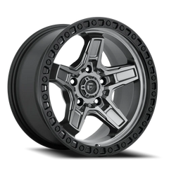 Fuel Kicker D698 17x9 -12 5x127mm 71.5mm Matte Gunmetal Black Bead Ring