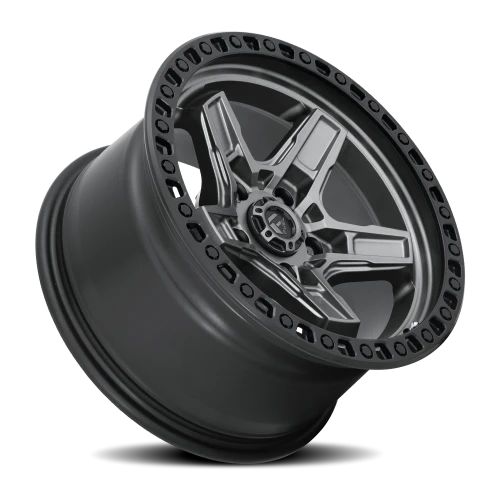 Fuel Kicker D698 17x9 -12 5x127mm 71.5mm Matte Gunmetal Black Bead Ring