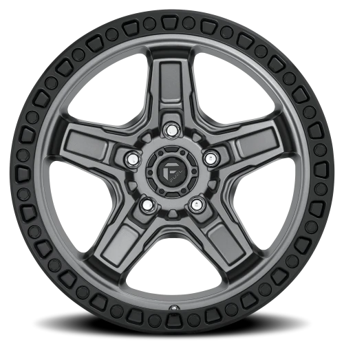 Fuel Kicker D698 20x9 +1 5x150mm 110.2mm Matte Gunmetal Black Bead Ring