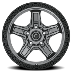 Fuel Kicker D698 17x9 +1 5x127mm 71.5mm Matte Gunmetal Black Bead Ring