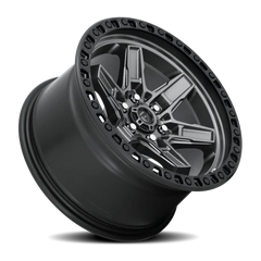 Fuel Kicker D698 17x9 +12 6x114.3mm 66.06mm Matte Gunmetal Black Bead Ring