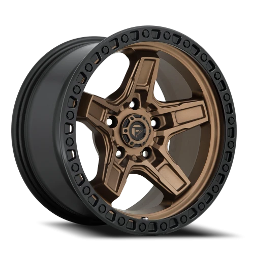 Fuel Kicker D699 17x9 +1 5x127mm 71.5mm Matte Bronze Black Bead Ring