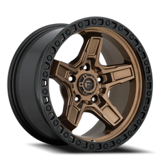 Fuel Kicker D699 17x9 +1 5x127mm 71.5mm Matte Bronze Black Bead Ring