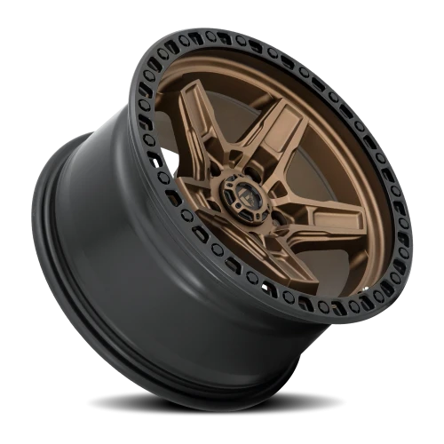 Fuel Kicker D699 17x9 +1 5x127mm 71.5mm Matte Bronze Black Bead Ring