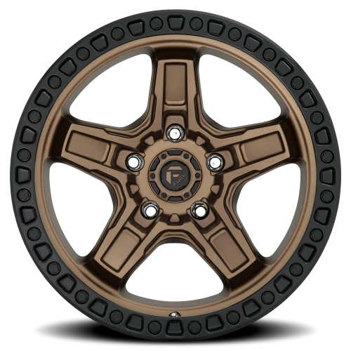 Fuel Kicker D699 17x9 +1 5x127mm 71.5mm Matte Bronze Black Bead Ring