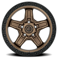 Fuel Kicker D699 17x9 +1 5x127mm 71.5mm Matte Bronze Black Bead Ring