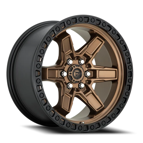 Fuel Kicker D699 17x9 +12 6x114.3mm 66.06mm Matte Bronze Black Bead Ring
