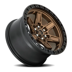 Fuel Kicker D699 17x9 +12 6x114.3mm 66.06mm Matte Bronze Black Bead Ring