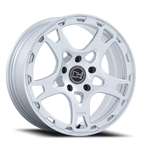 Black Rhino Klaue Forged 18x8 +20 5x130mm 71.6mm Gloss Silver