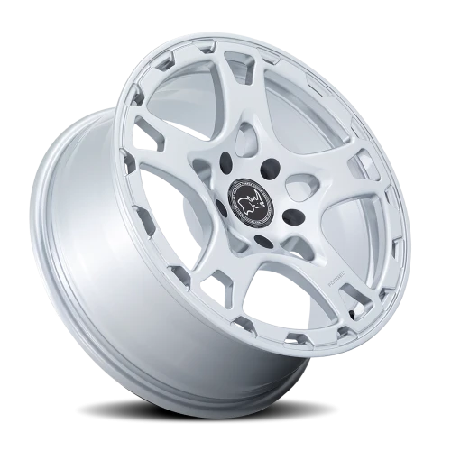 Black Rhino Klaue Forged 18x8 +20 5x130mm 71.6mm Gloss Silver