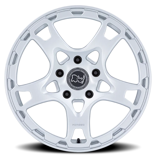 Black Rhino Klaue Forged 18x8 +20 5x130mm 71.6mm Gloss Silver