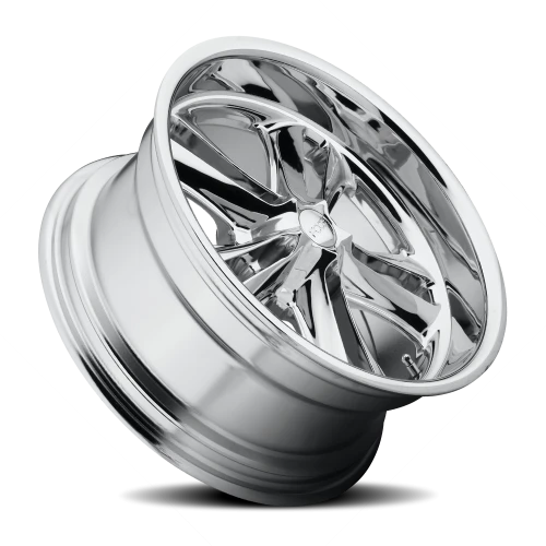 Foose Knuckle F097 17x8 +1 5x114.3mm 72.6mm Polished  Chrome