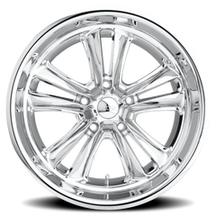 Foose Knuckle F097 17x8 +1 5x120mm 72.6mm Polished  Chrome
