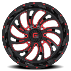 Fuel Kompressor UTV D642 20x7 +13 4x136mm 110.2mm Gloss Red Milled