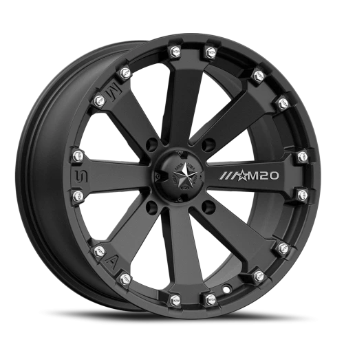 MSA Kore M20 14x7 -52 4x110mm 86mm Flat Black Machined