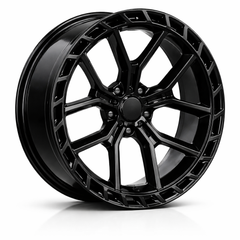 22" OE Design Range Rover V Style LR03 Gloss Black Wheel & Tire Package | 285/45R22 Pirelli Scorpion AS Plus 3 Tires