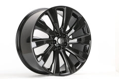 22" OE Design Range Rover V Style LR03 Satin Black Wheel & Tire Package | 285/45R22 Pirelli Scorpion AS Plus 3 Tires