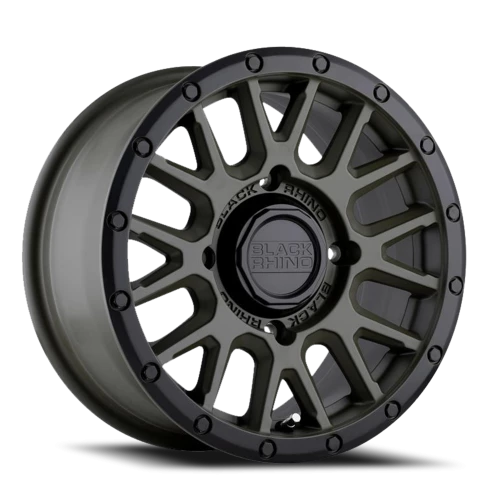 Black Rhino La Paz UTV ODG 14x7 +36 4x110mm 80.2mm Olive Drab Green Black Lip Edge