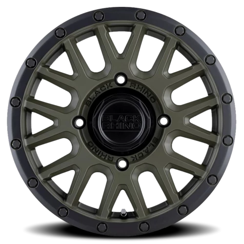 Black Rhino La Paz UTV ODG 15x7 +36 4x156mm 132mm Olive Drab Green Black Lip Edge