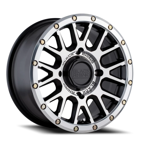 Black Rhino La Paz UTV SGBM 14x7 +51 4x136mm 106mm Semi Gloss Black Machined Face