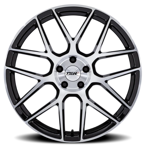 TSW Lasarthe GBM 18x8.5 +42 5x112mm 66.56mm Gloss Black Machined