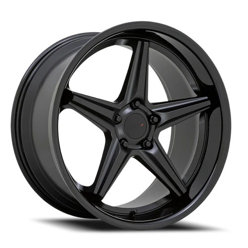 TSW Launch 19x8.5 +32 5x112mm 66.56mm Matte Black Gloss Black Lip