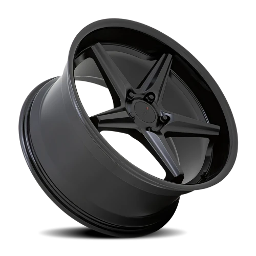 TSW Launch 20x10 +15 5x115mm 71.5mm Matte Black Gloss Black Lip