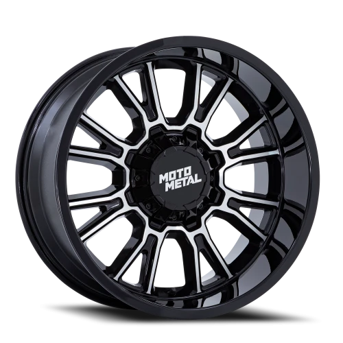 Moto Metal Legacy MO810 GBM 17x9 +1 6x120mm 78.1mm Gloss Black Machined