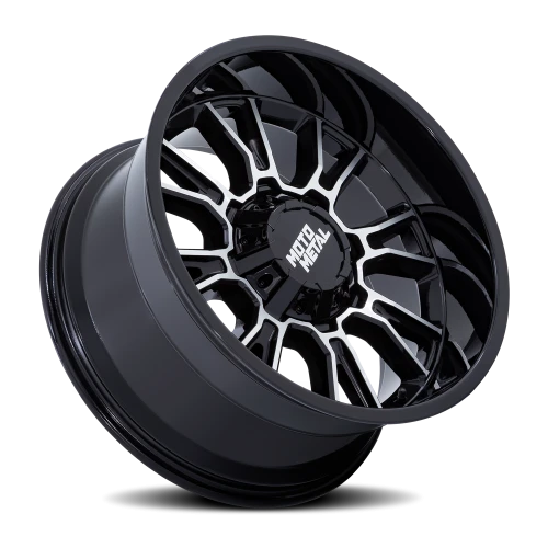 Moto Metal Legacy MO810 GBM 18x9 +1 8x180mm 124.2mm Gloss Black Machined