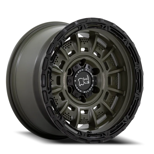 Black Rhino Legion GR 20x10 -18 5x127mm 71.5mm Olive Drab Green Black Lip