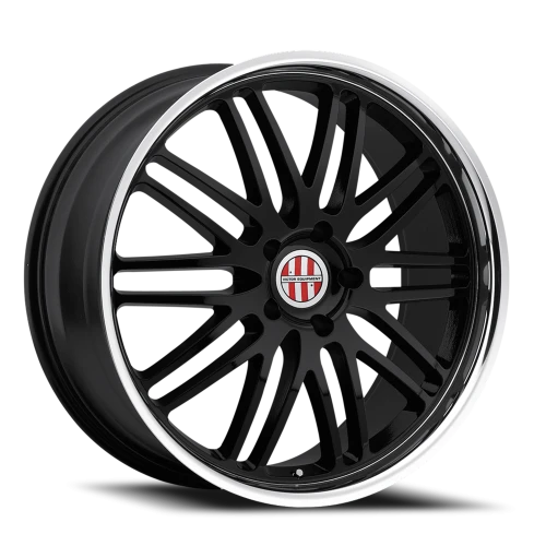 Victor Equipment Lemans GB 19x11 +52 5x130mm 71.6mm Gloss Black Mirror Cut Lip
