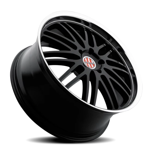 Victor Equipment Lemans GB 20x11 +49 5x130mm 71.6mm Gloss Black Mirror Cut Lip