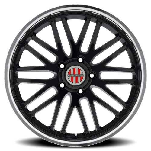 Victor Equipment Lemans GB 19x11 +36 5x130mm 71.6mm Gloss Black Mirror Cut Lip