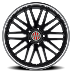 Victor Equipment Lemans GB 20x11 +55 5x130mm 71.6mm Gloss Black Mirror Cut Lip