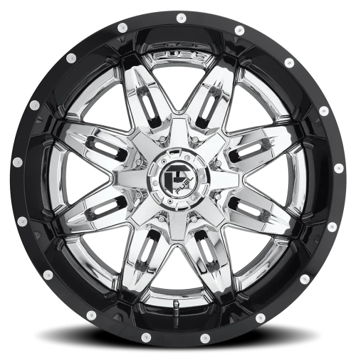 Fuel Lethal D266 20x10 -19 8x165.1mm 125.1mm Chrome  Gloss Black Lip