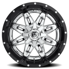 Fuel Lethal D266 20x10 -19 8x165.1mm 125.1mm Chrome  Gloss Black Lip