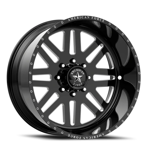 American Force 9 Liberty SS GBM 26x14 -73 8x165.1mm 122mm Gloss Black Machined