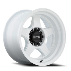 KMC Lobo KM728 WH 17x8.5 -10 6x120mm 66.9mm Gloss White
