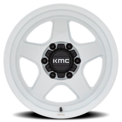 KMC Lobo KM728 WH 17x8.5 +18 6x114.3mm 66.06mm Gloss White