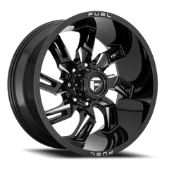 Fuel Lockdown D747 20x9 +1 5x139.7mm 78mm Gloss Black Milled